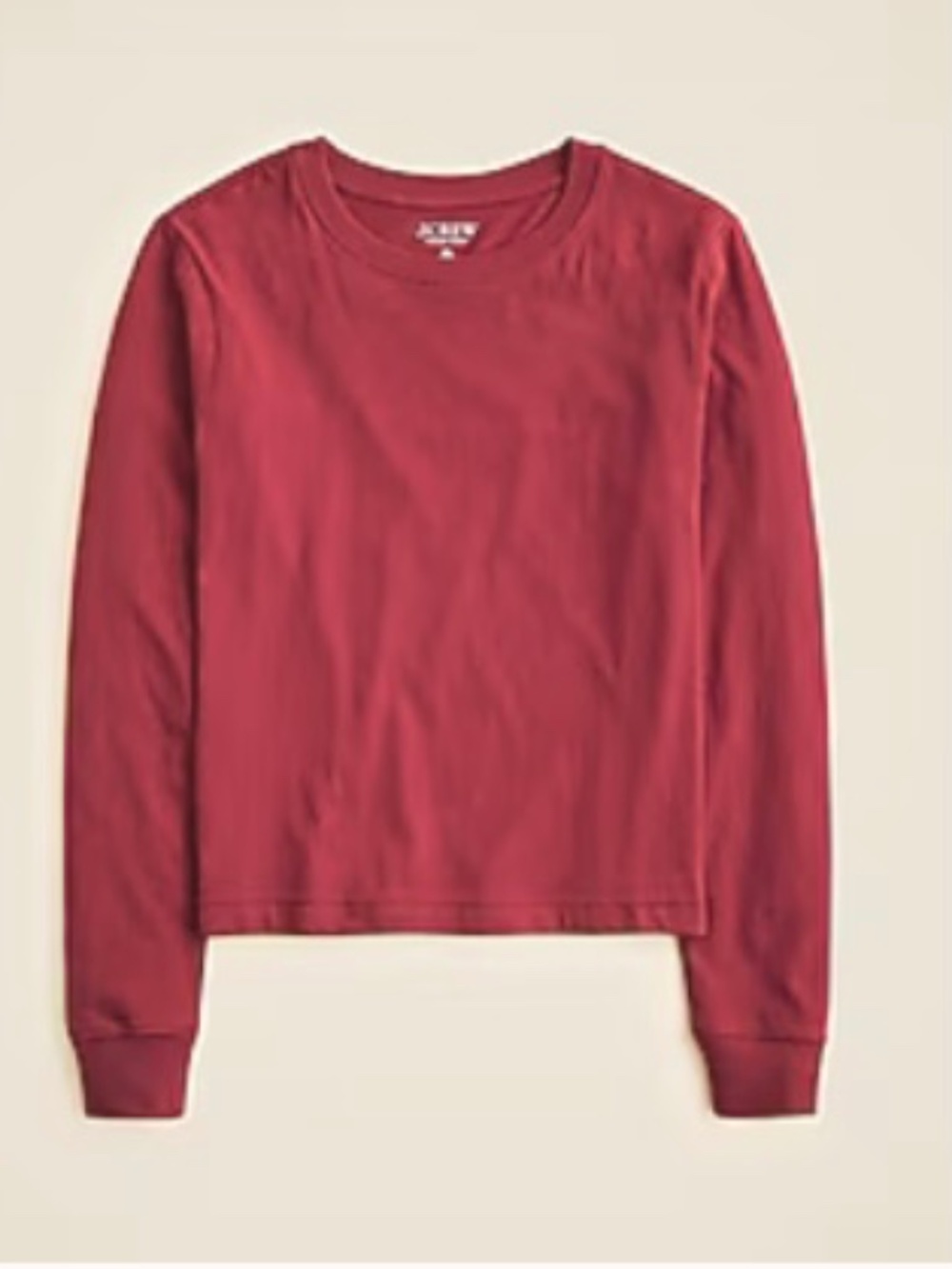 Vintage Jersey Long Sleeve Tee Shirt